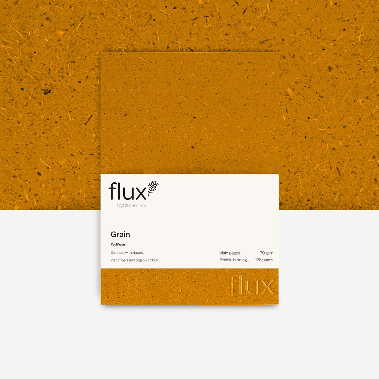 flux notebook Cycle Midi Not Defteri - Grain Saffron