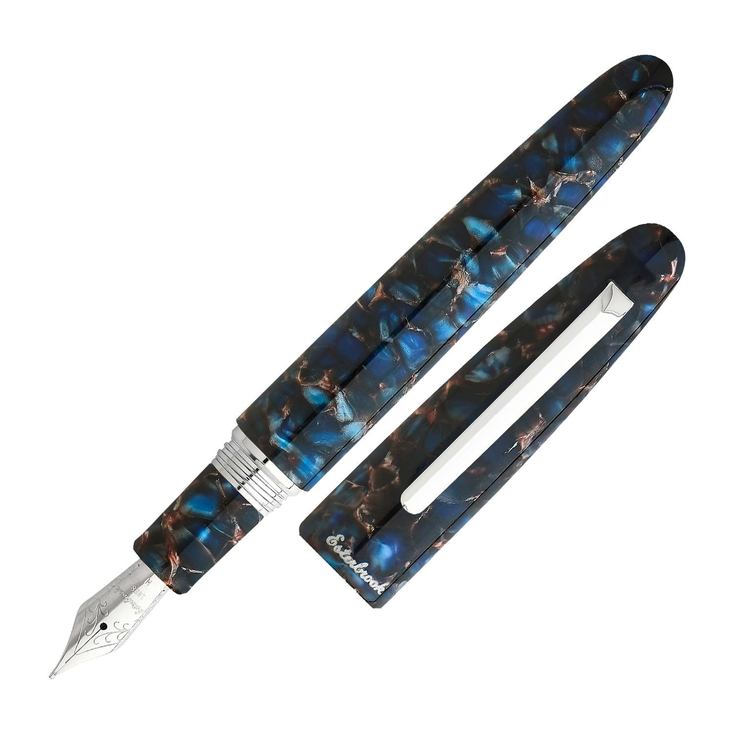 Esterbrook Estie Nouveau Bleu Palladium Oversize Dolma Kalem