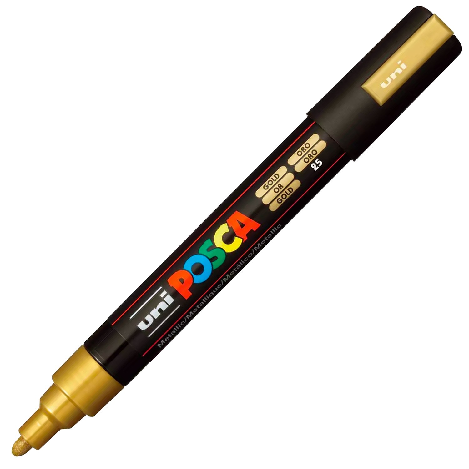 Uni Posca 5M Markör Kalem - Altın