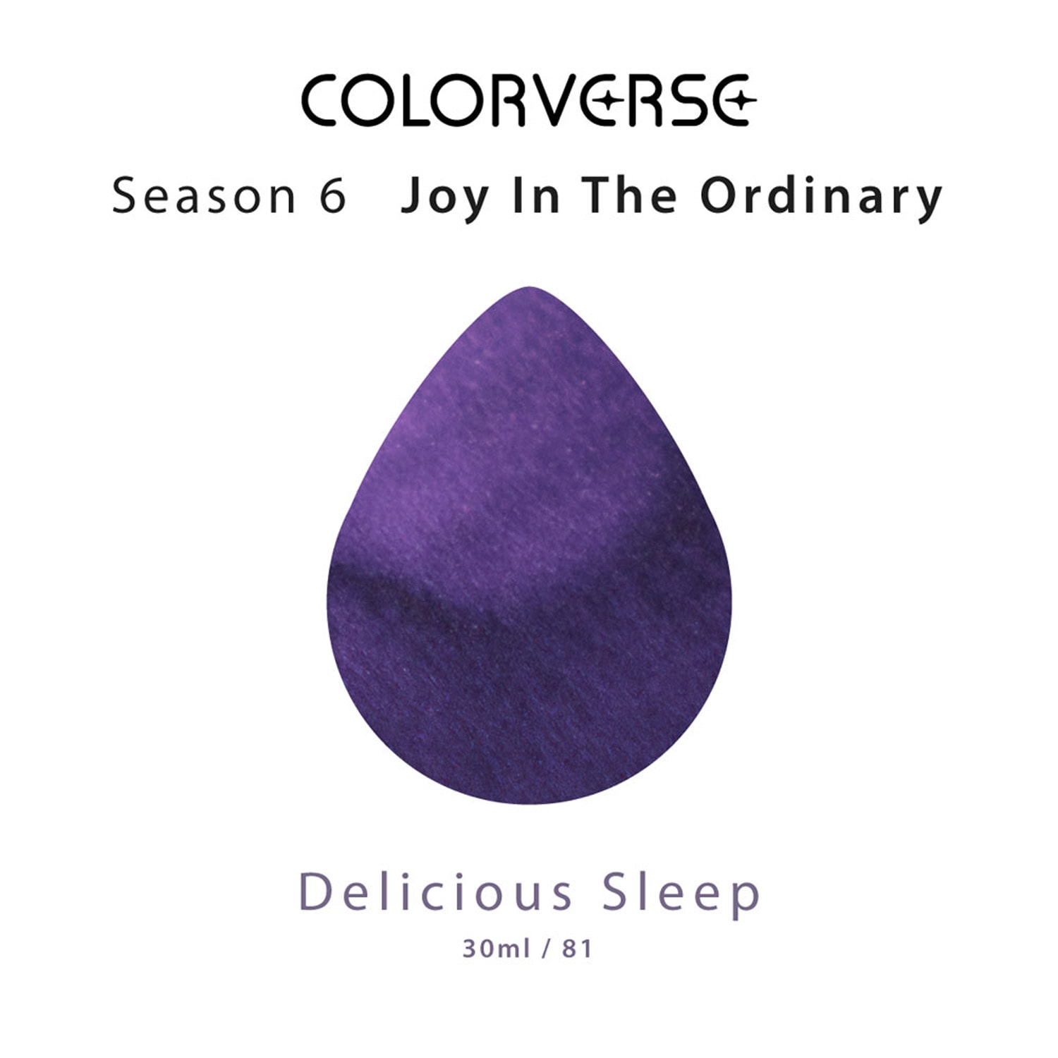 Colorverse No. 81 Delicious Sleep Glistening Şişe Mürekkep - 30 ml
