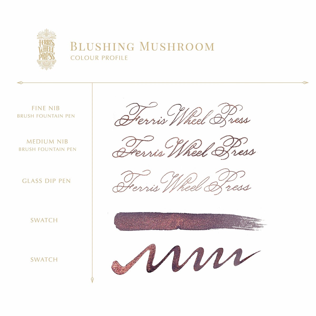 Ferris Wheel Press Blushing Mushroom Şişe Mürekkep - 20 ml