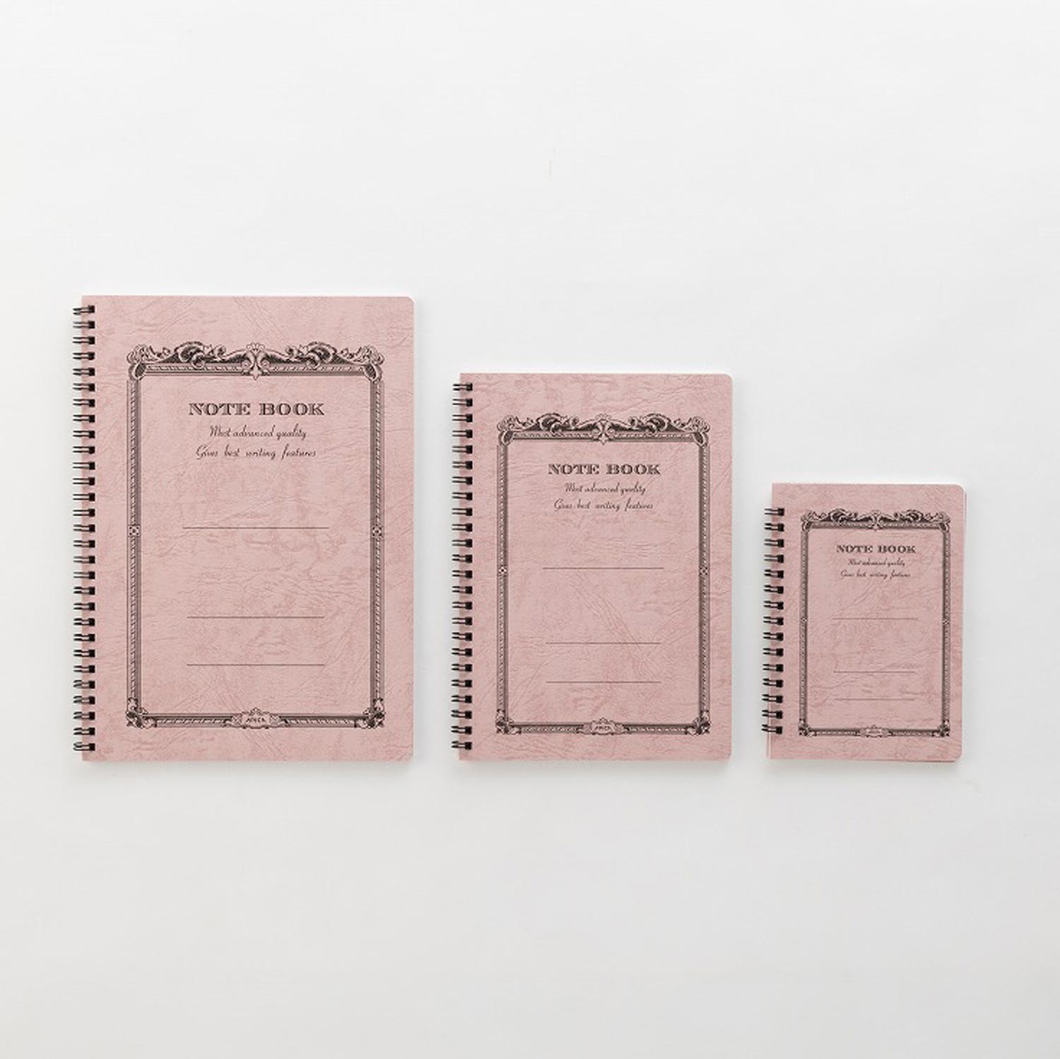 Apica CD Twin Ring Çizgili Defter - Peach