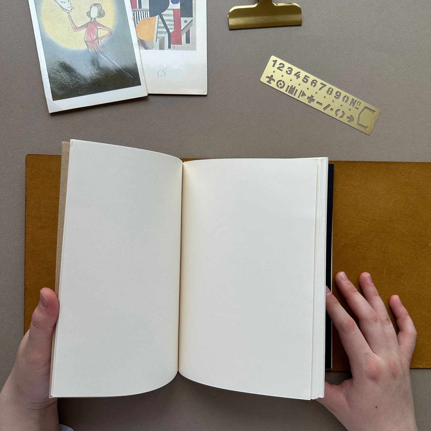 Euk Design A5 Large Size Traveler's Notebook Cover - Hardal