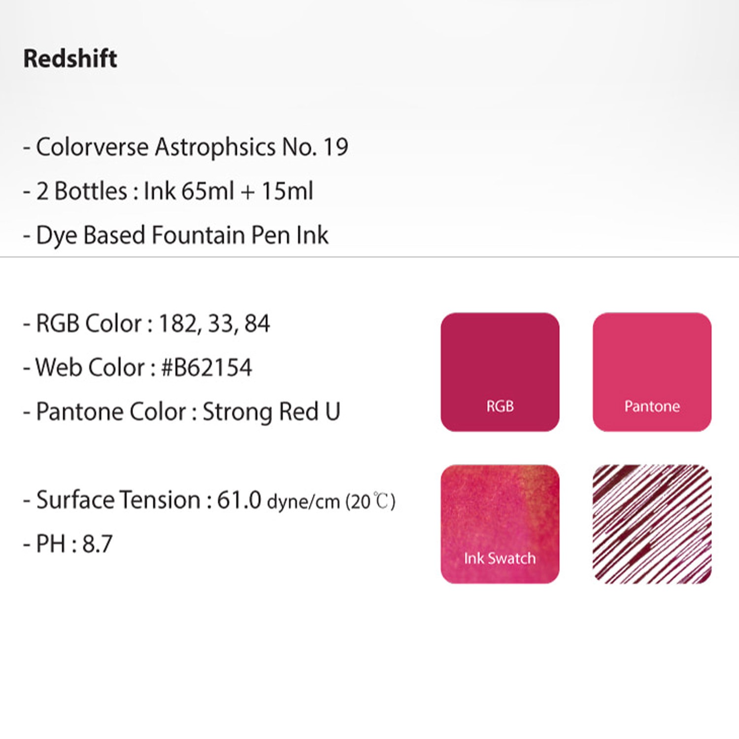 Colorverse The Mini Collection No. 19 Redshift Şişe Mürekkep - 5 ml