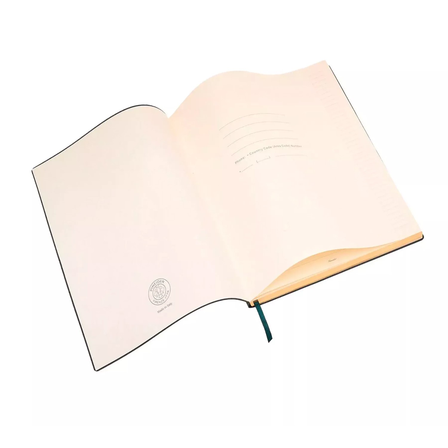Pineider Milano 19 x 25 cm Defter - Pineider Green