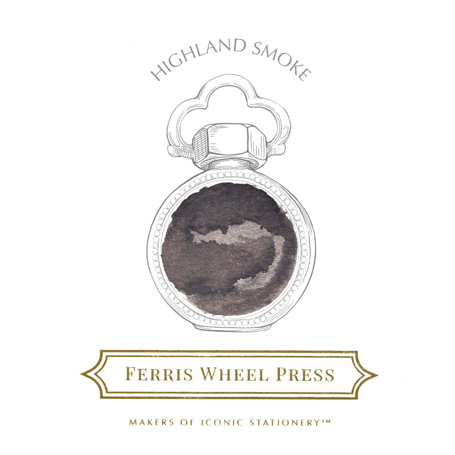 Ferris Wheel Press Highland Smoke Şişe Mürekkep - 38 ml