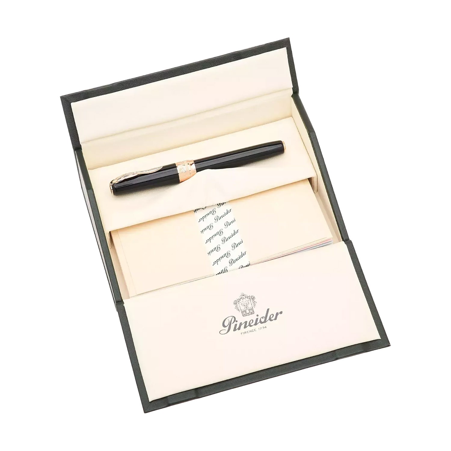 Pineider Classic Rose Gold Black Dolma Kalem