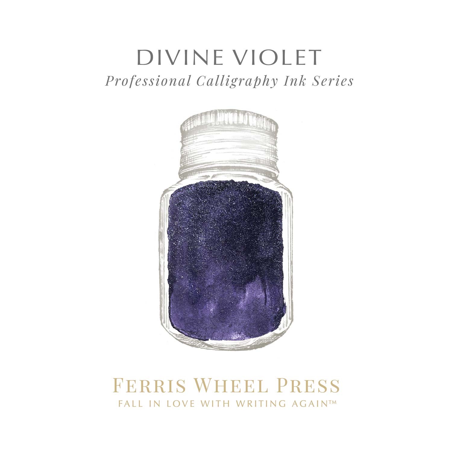 Ferris Wheel Press Divine Violet Şişe Mürekkep - 28 ml