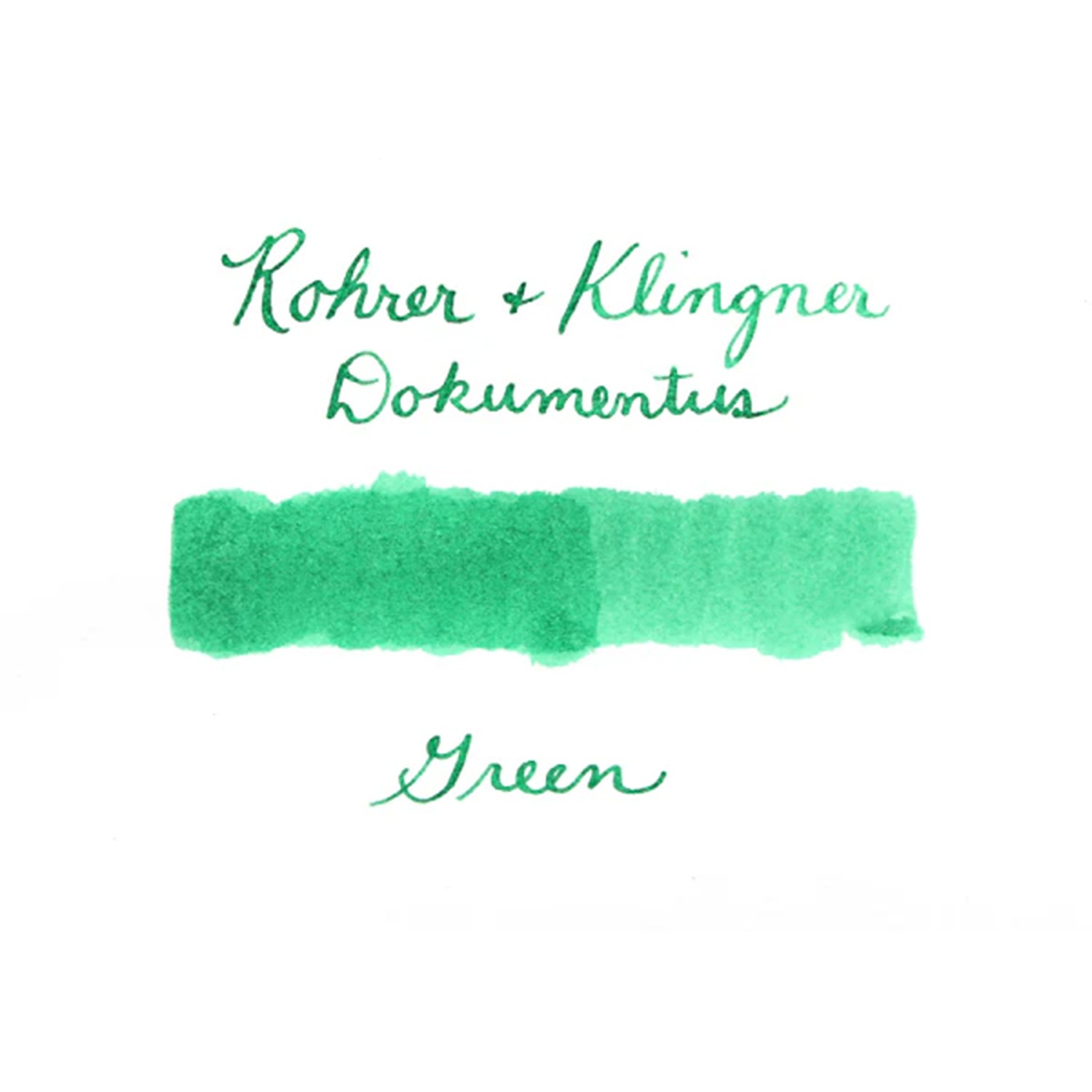 Rohrer & Klingner Documentus Green Şişe Mürekkep - 50 ml
