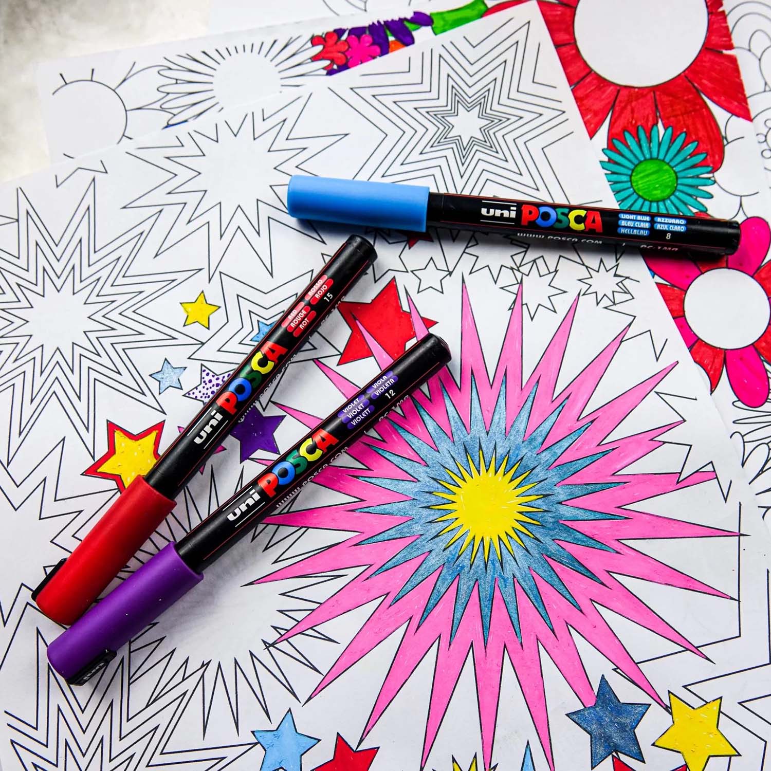 Uni Posca 350 Markör Kalem - Siyah