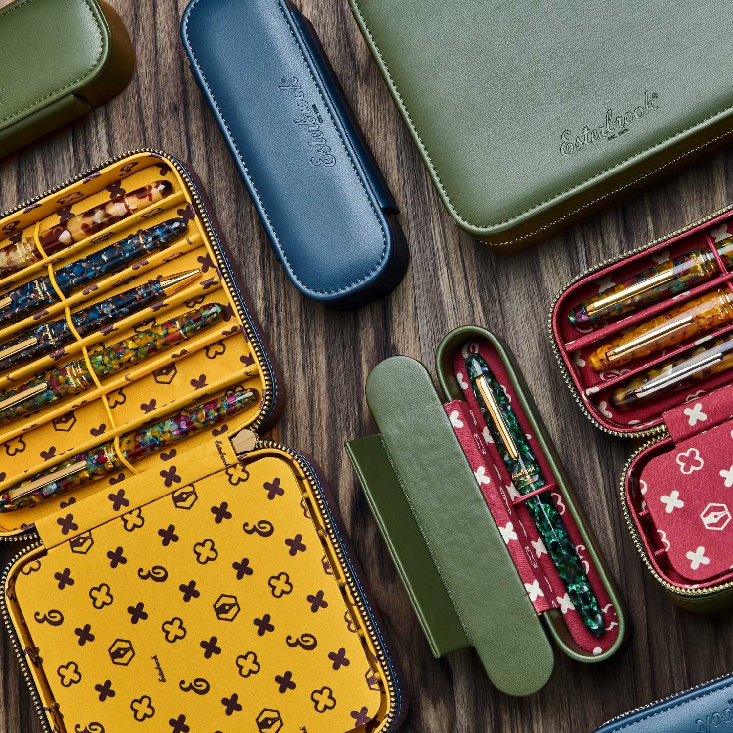 Esterbrook NOOKS 6'lı Kalem Kılıfı - Moss Green