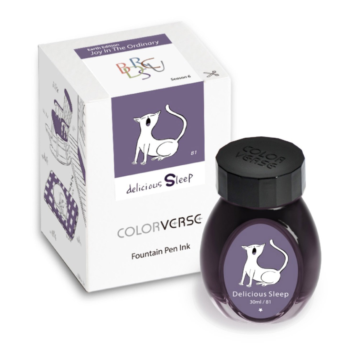 Colorverse No. 81 Delicious Sleep Glistening Şişe Mürekkep - 30 ml