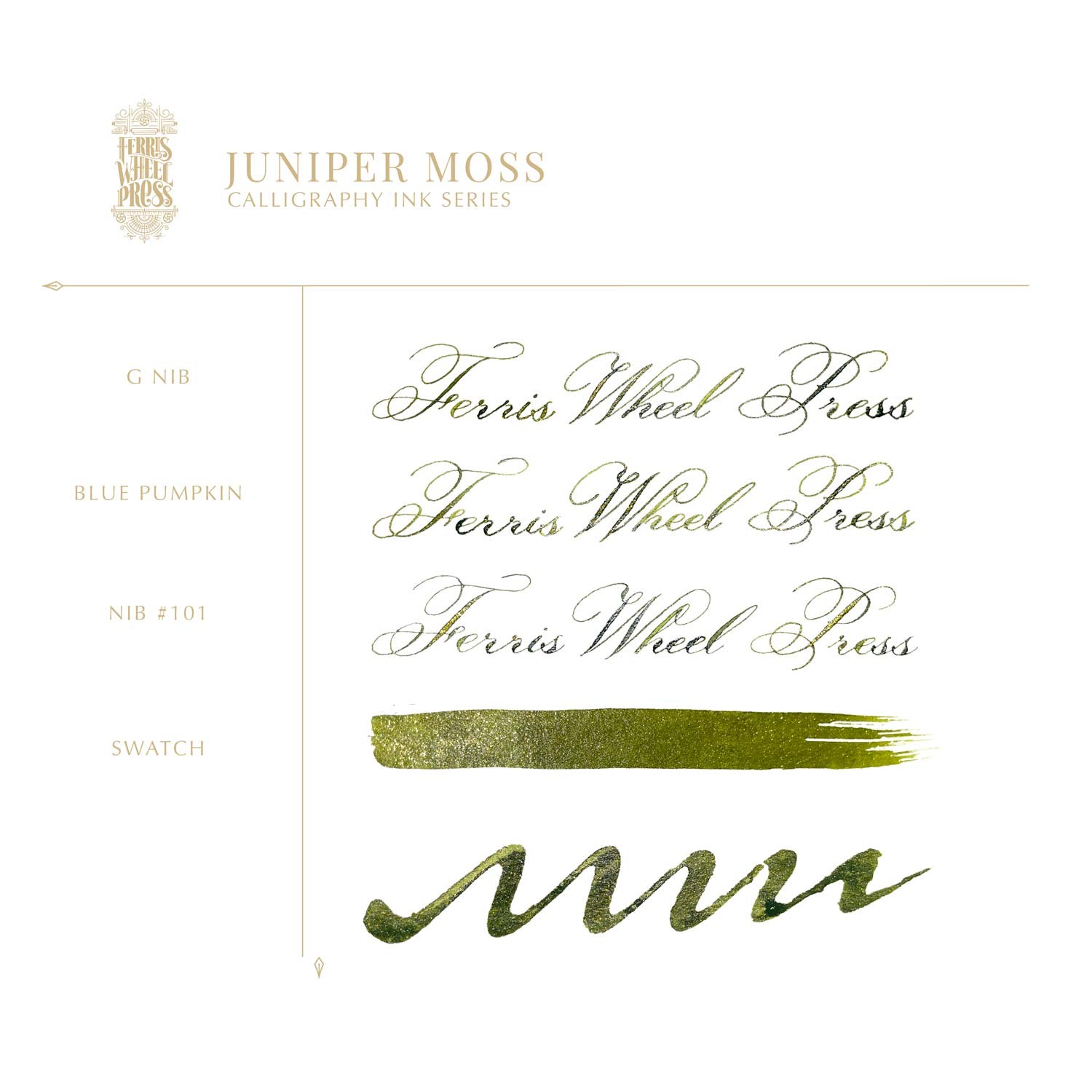 Ferris Wheel Press Juniper Moss Şişe Mürekkep - 28 ml