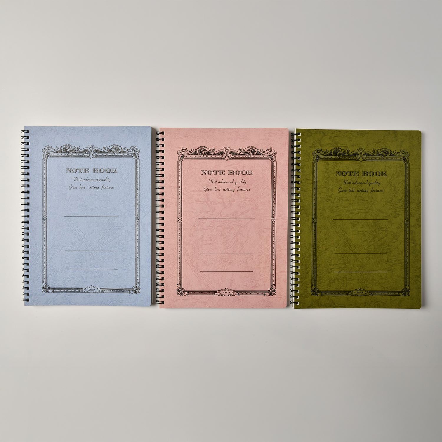 Apica CD Twin Ring Çizgili Defter - Wisteria