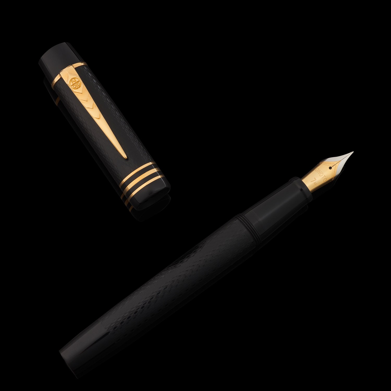 Onoto Magna Ebonite Black Gold Dolma Kalem