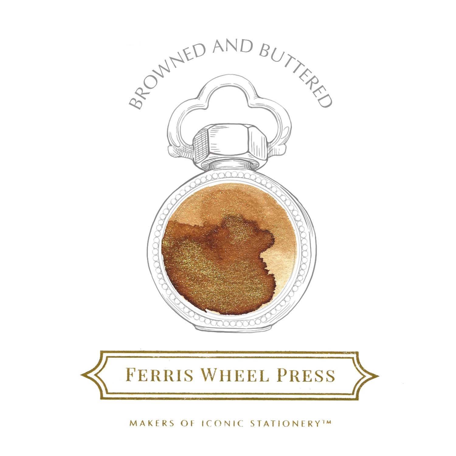 Ferris Wheel Press Browned and Buttered Şişe Mürekkep - 10 ml