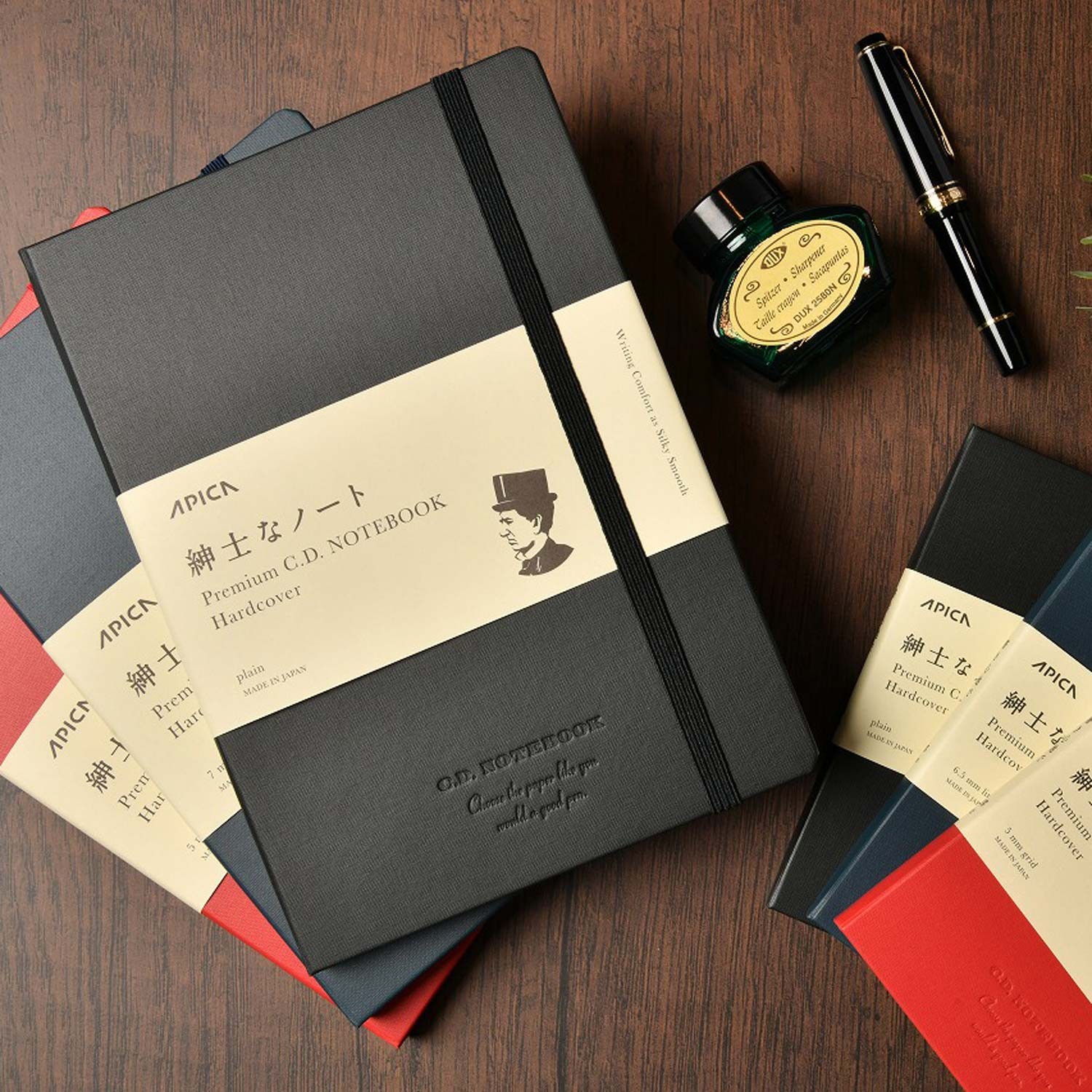 Apica Premium CD Sert Kapak Defter - Kareli