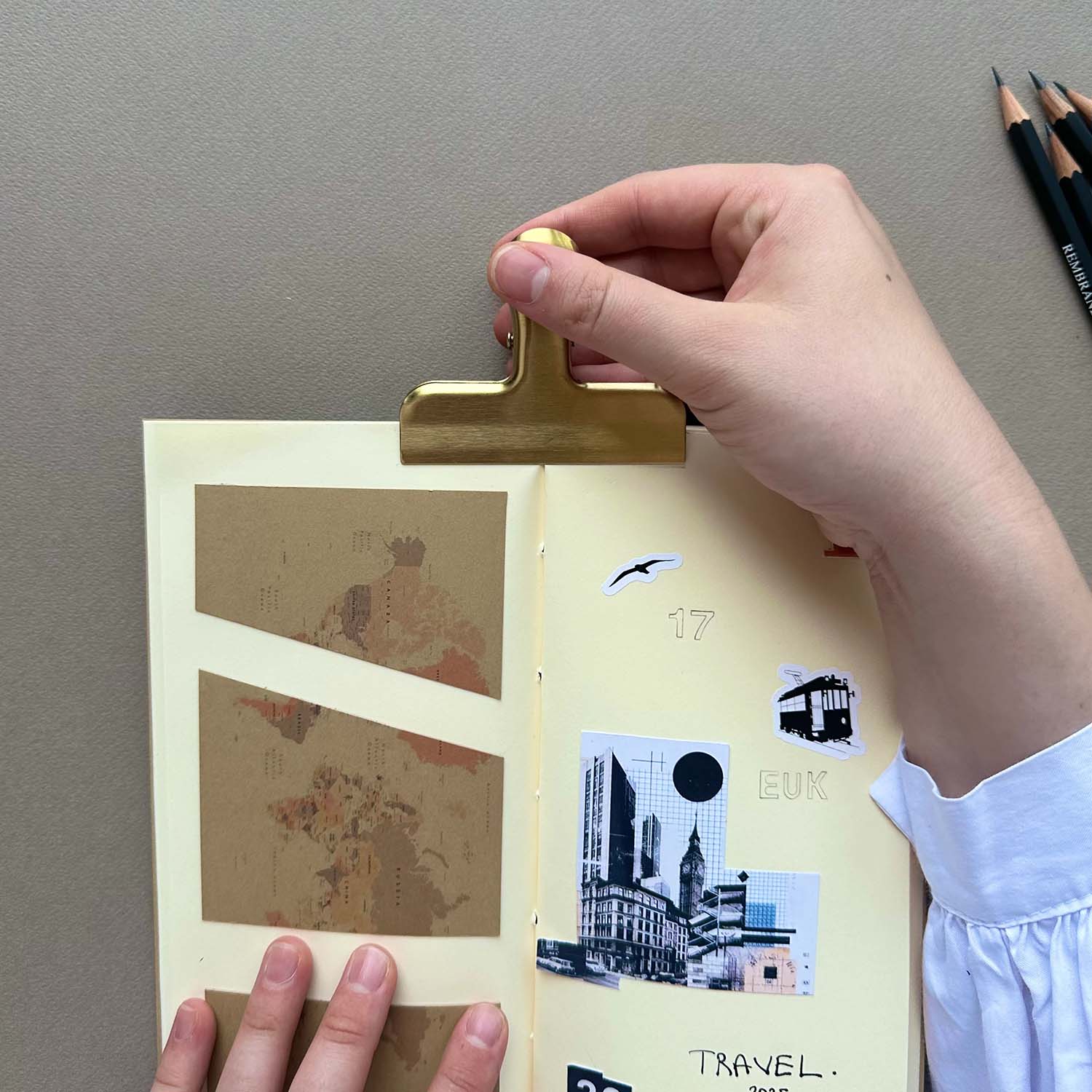 Euk Design Pirinç Klasör Klipsi