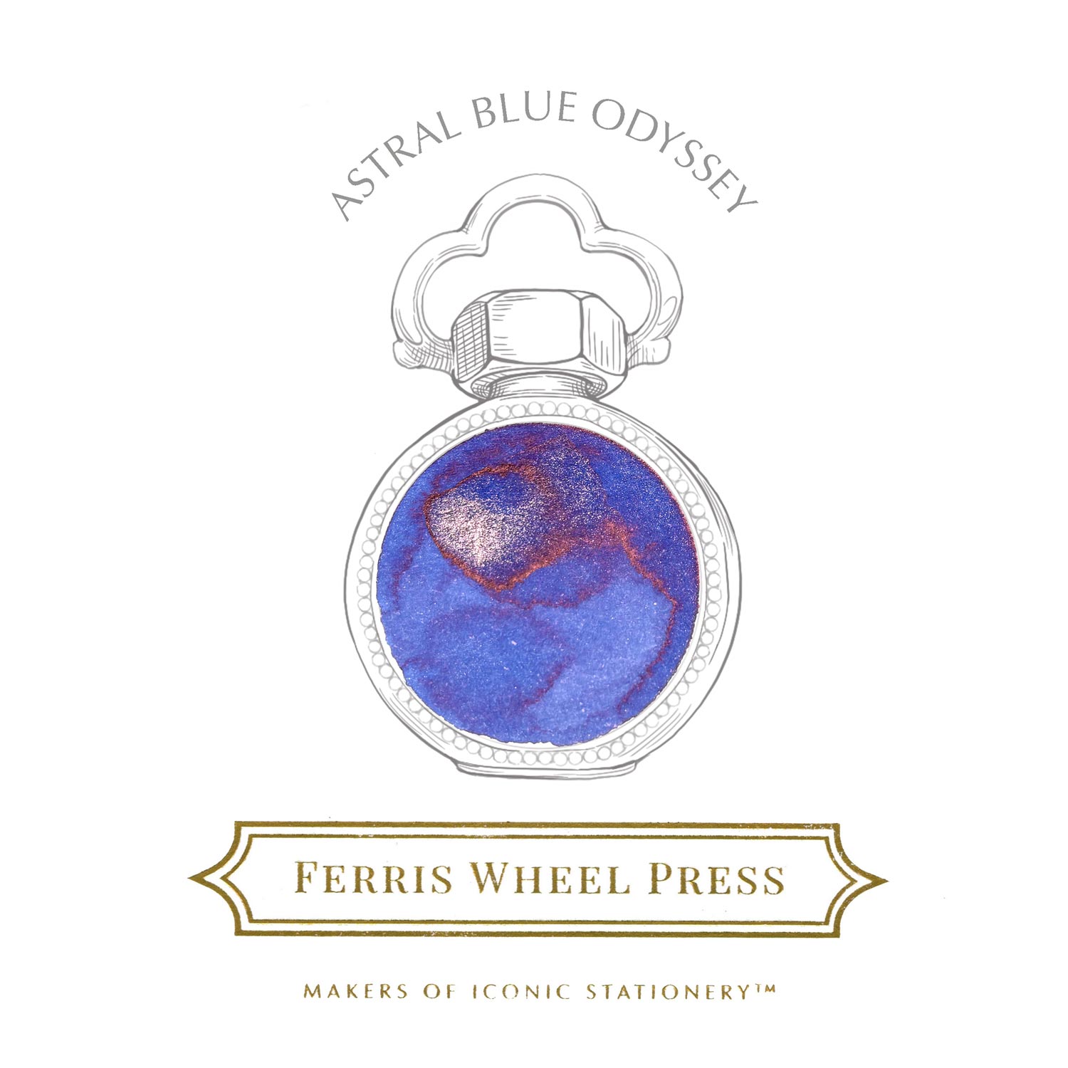 Ferris Wheel Press Astral Blue Odyssey Şişe Mürekkep