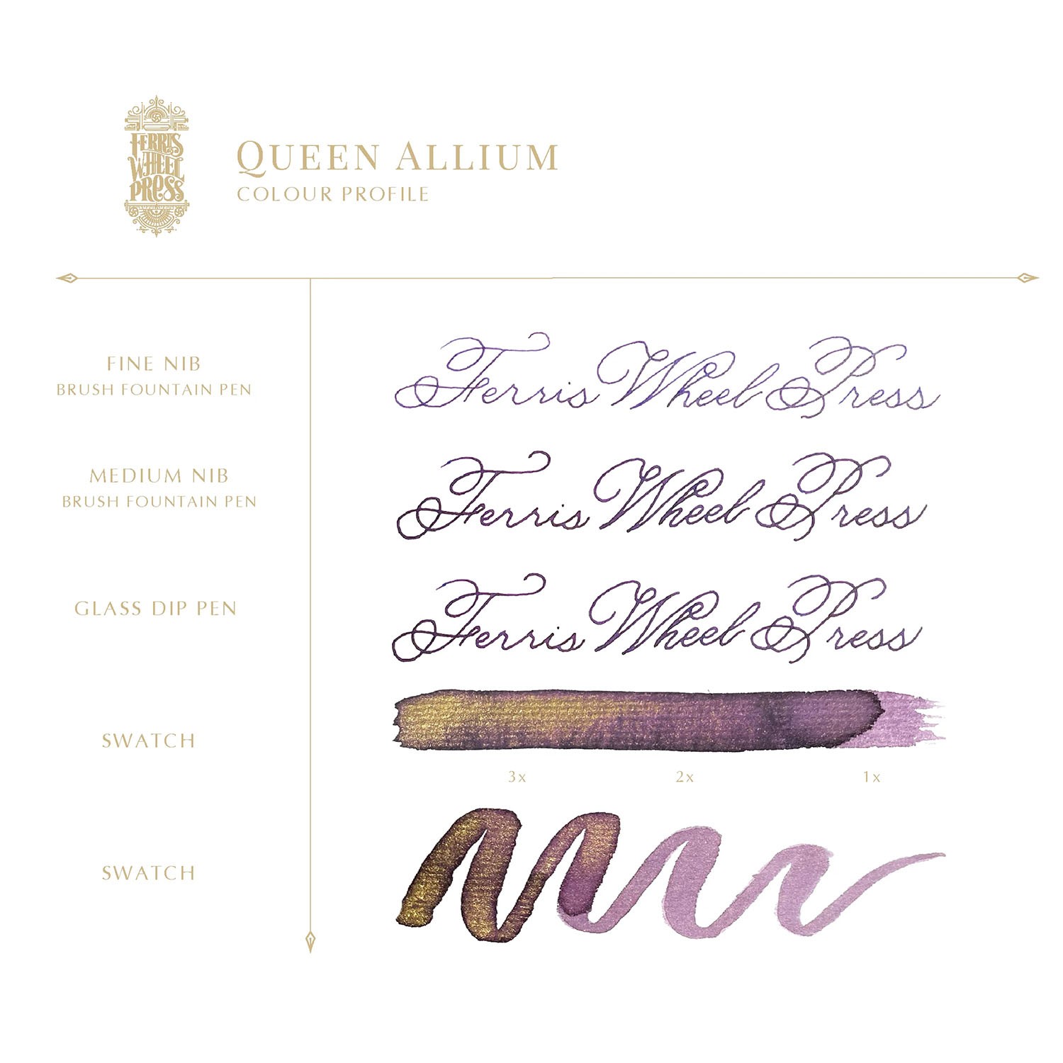 Ferris Wheel Press Queen Allium Şişe Mürekkep