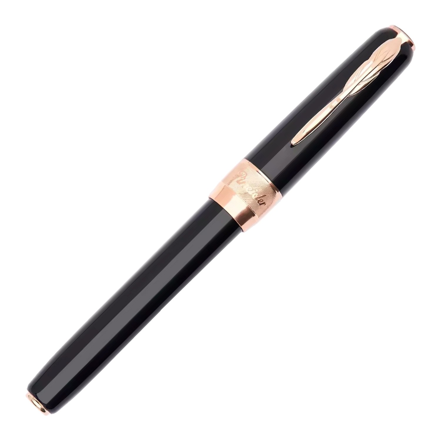 Pineider Classic Rose Gold Black Dolma Kalem