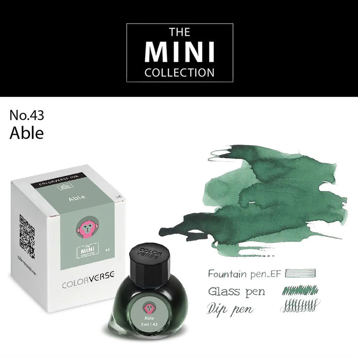 Colorverse The Mini Collection No. 43 Able Şişe Mürekkep - 5 ml