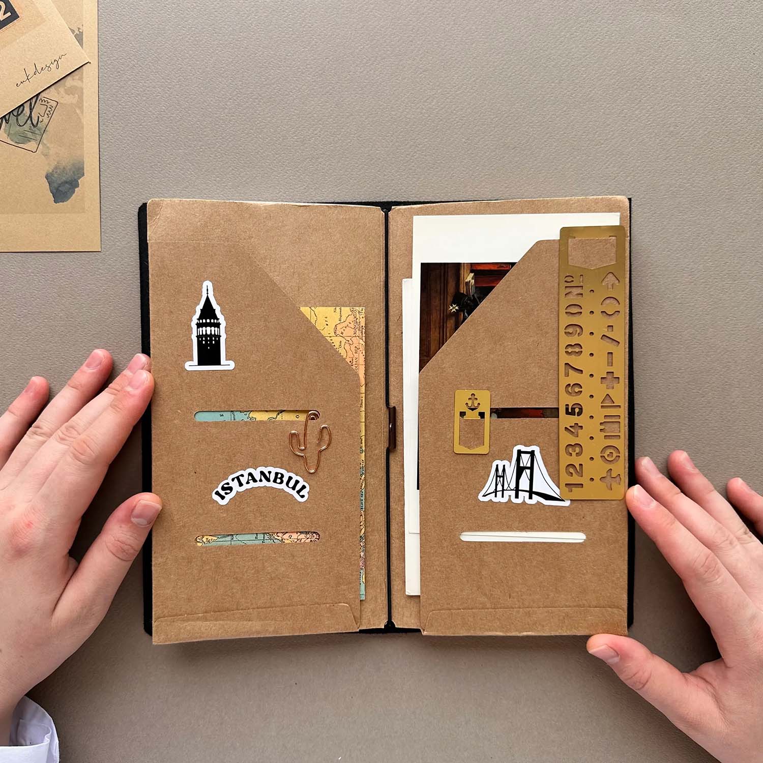 Euk Design Kraft Kağıt Dosya