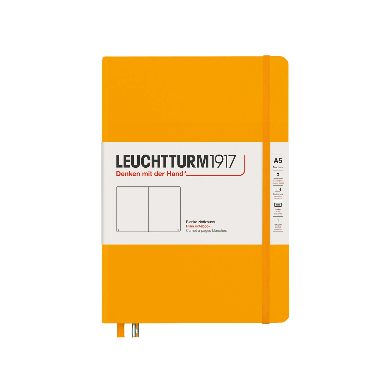 Leuchtturm1917 A5 Parlayan Güneş Sert Kapak 251 Sayfa Defter