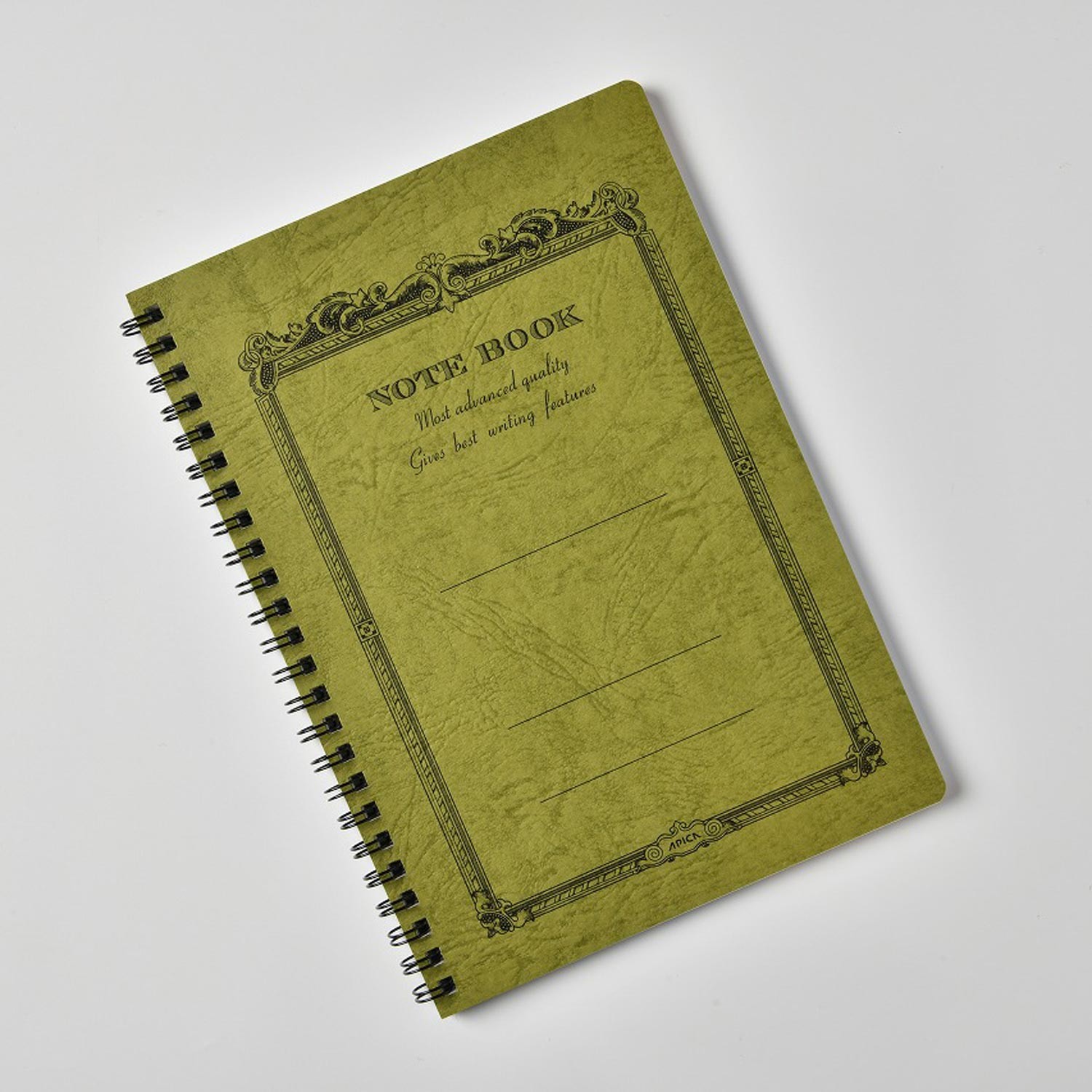 Apica CD Twin Ring Çizgili Defter - Olive