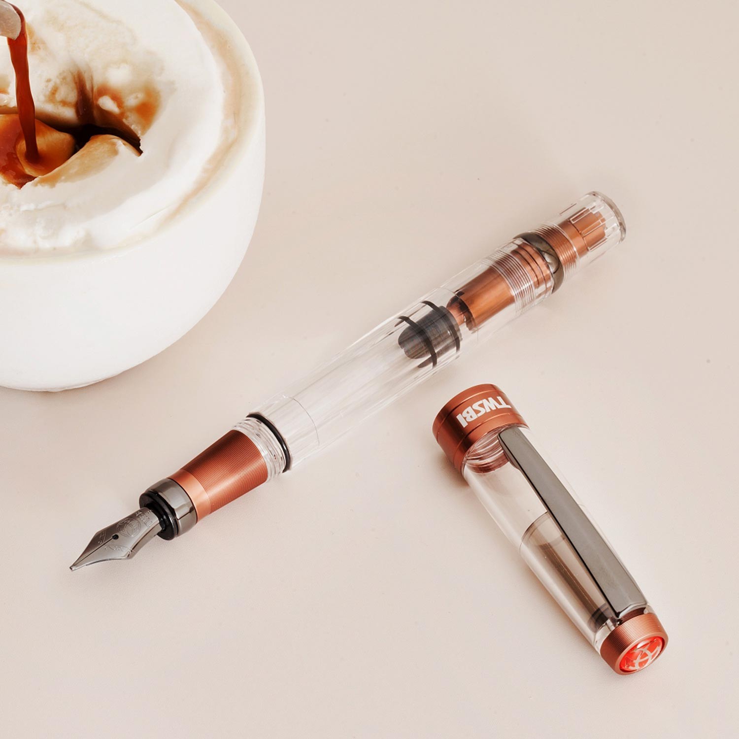 TWSBI Diamond 580 ALR Affogato Onyx Dolma Kalem
