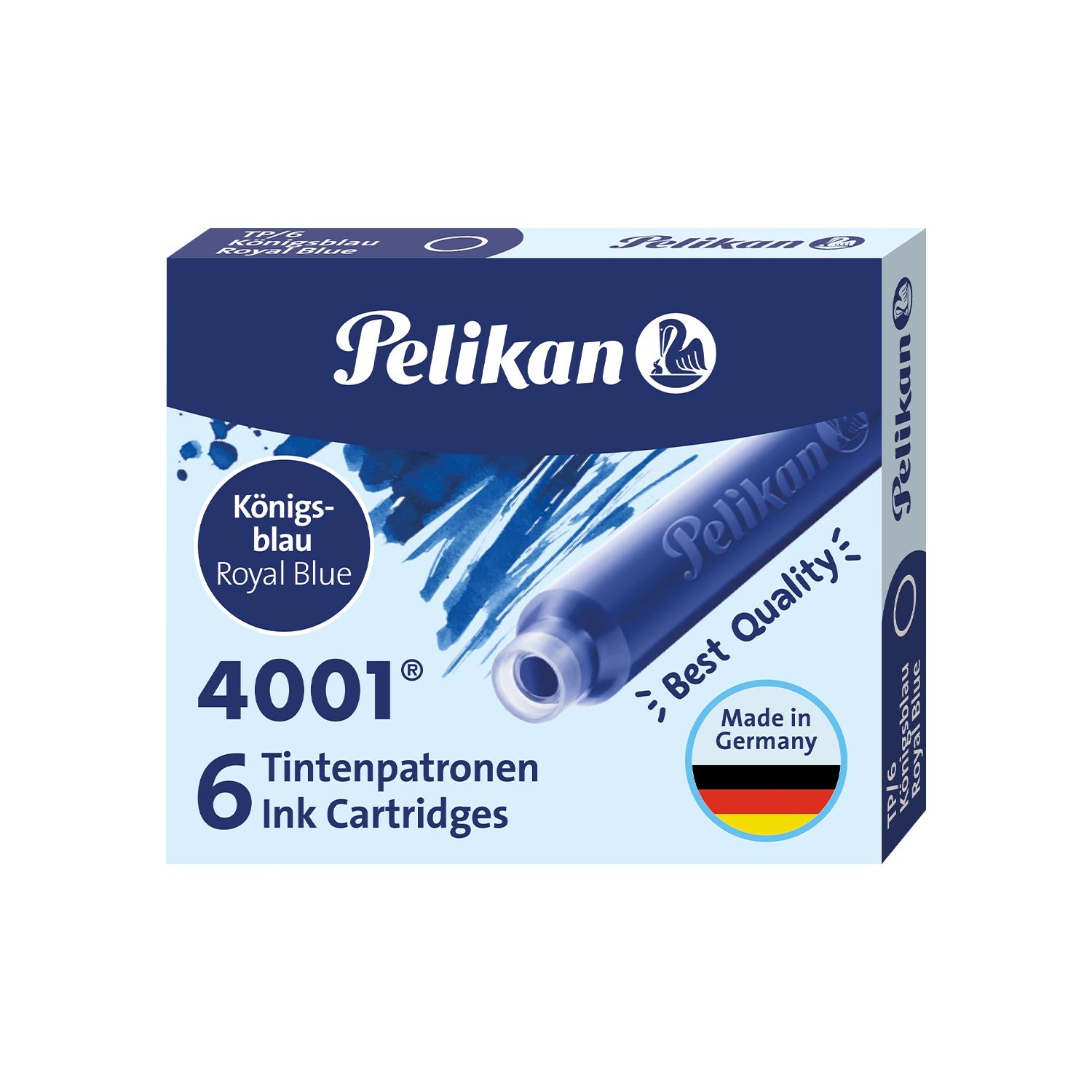 Pelikan 4001 Mavi Kısa Mürekkep Kartuşu