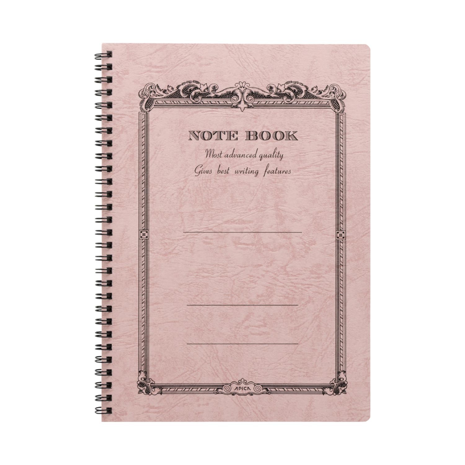 Apica CD Twin Ring Çizgili Defter - Peach