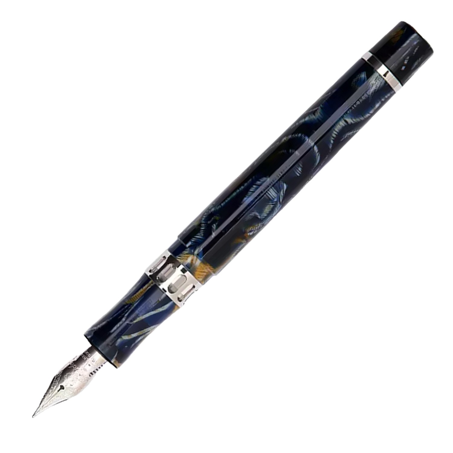Pineider Antichi Materiali Wild Blue Palladium Dolma Kalem
