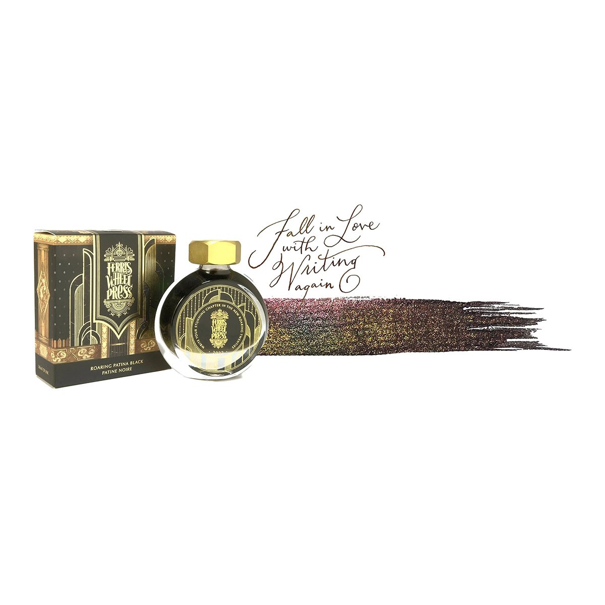Ferris Wheel Press Roaring Patina Black Limited Edition 2022 Şişe Mürekkep - 38 ml