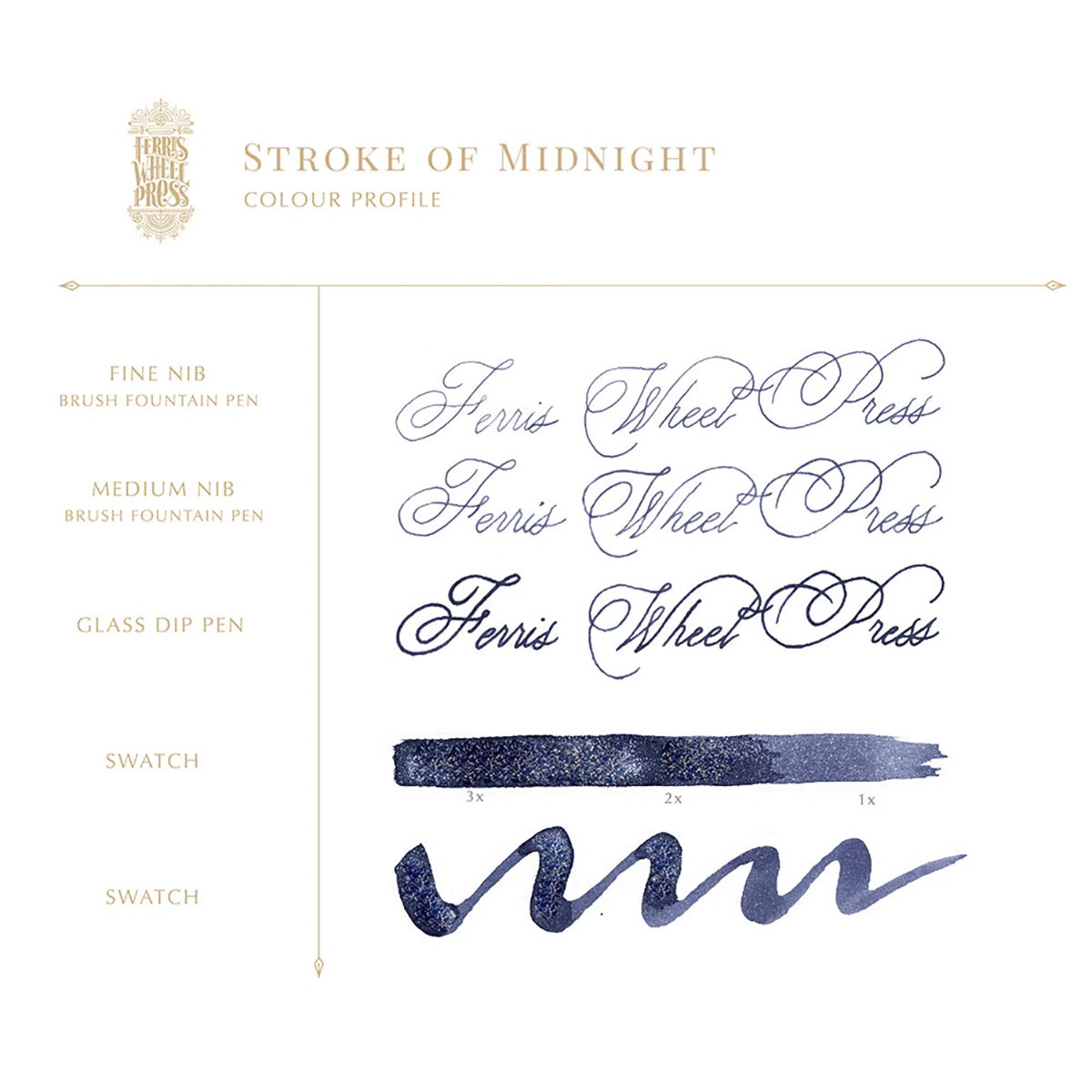 Ferris Wheel Press Stroke Of Midnight Şişe Mürekkep - 38 ml