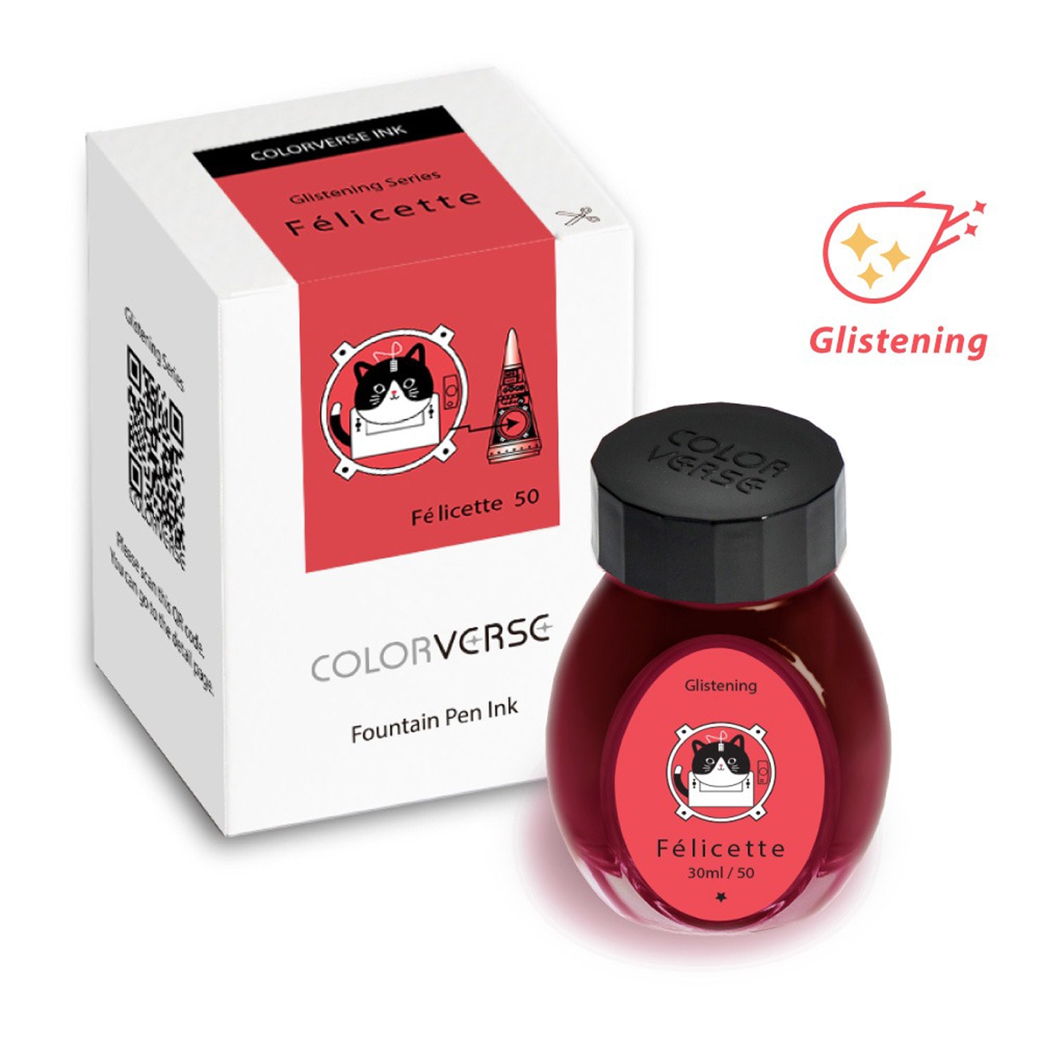 Colorverse No. 50 Félicette Glistening Şişe Mürekkep - 30 ml