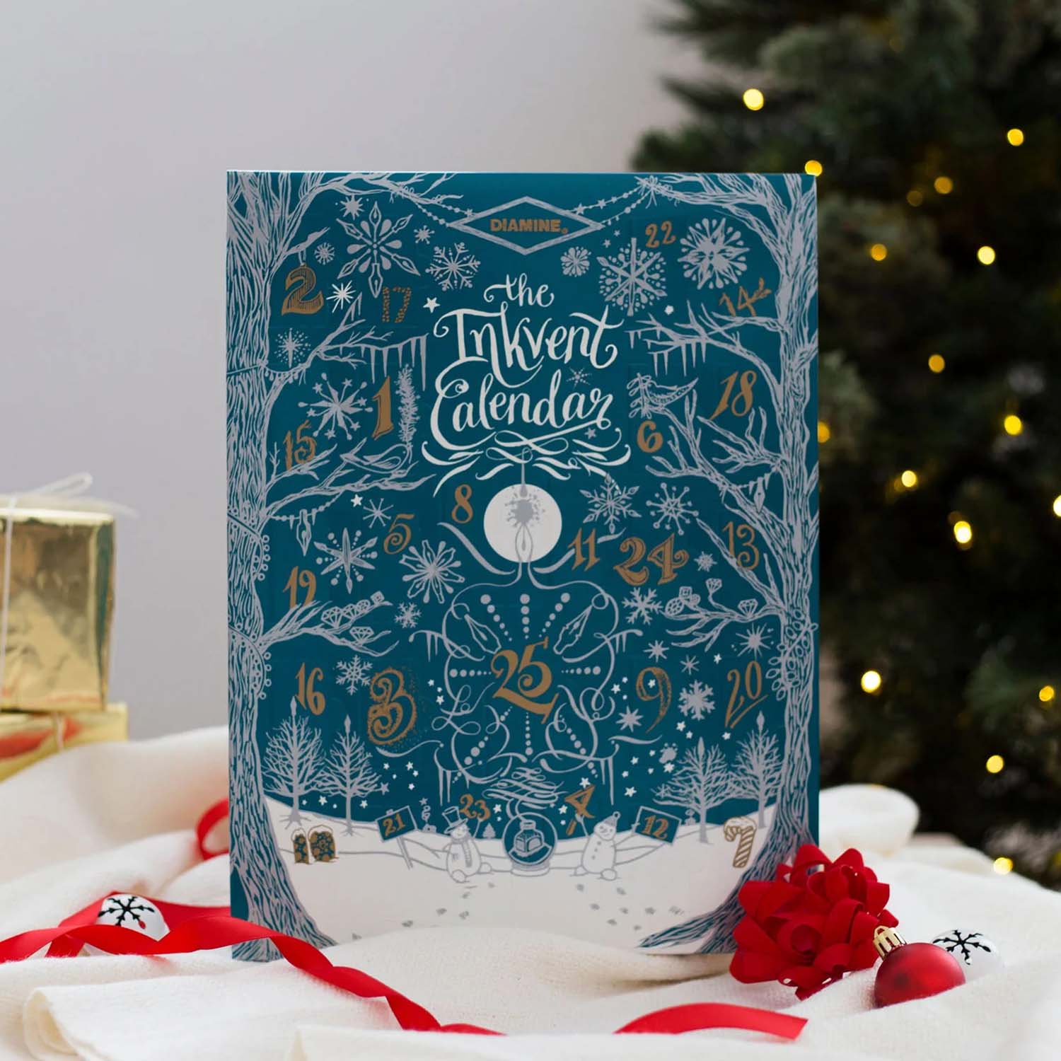 Diamine Inkvent Calendar 2025 Teal Edition