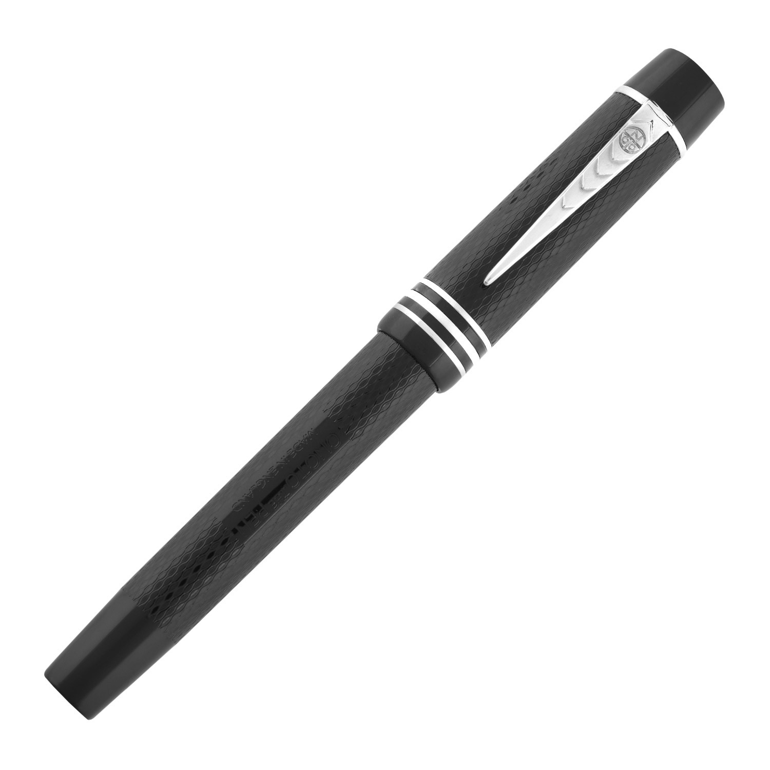 Onoto Magna Ebonite Black Silver Dolma Kalem