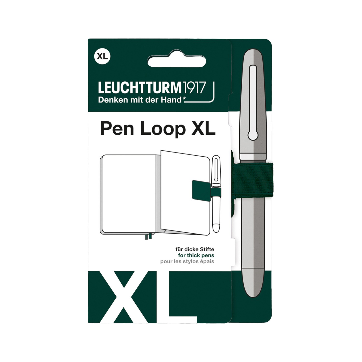 Leuchtturm1917 Pen Loop XL Kalem Tutucu - Orman Yeşili