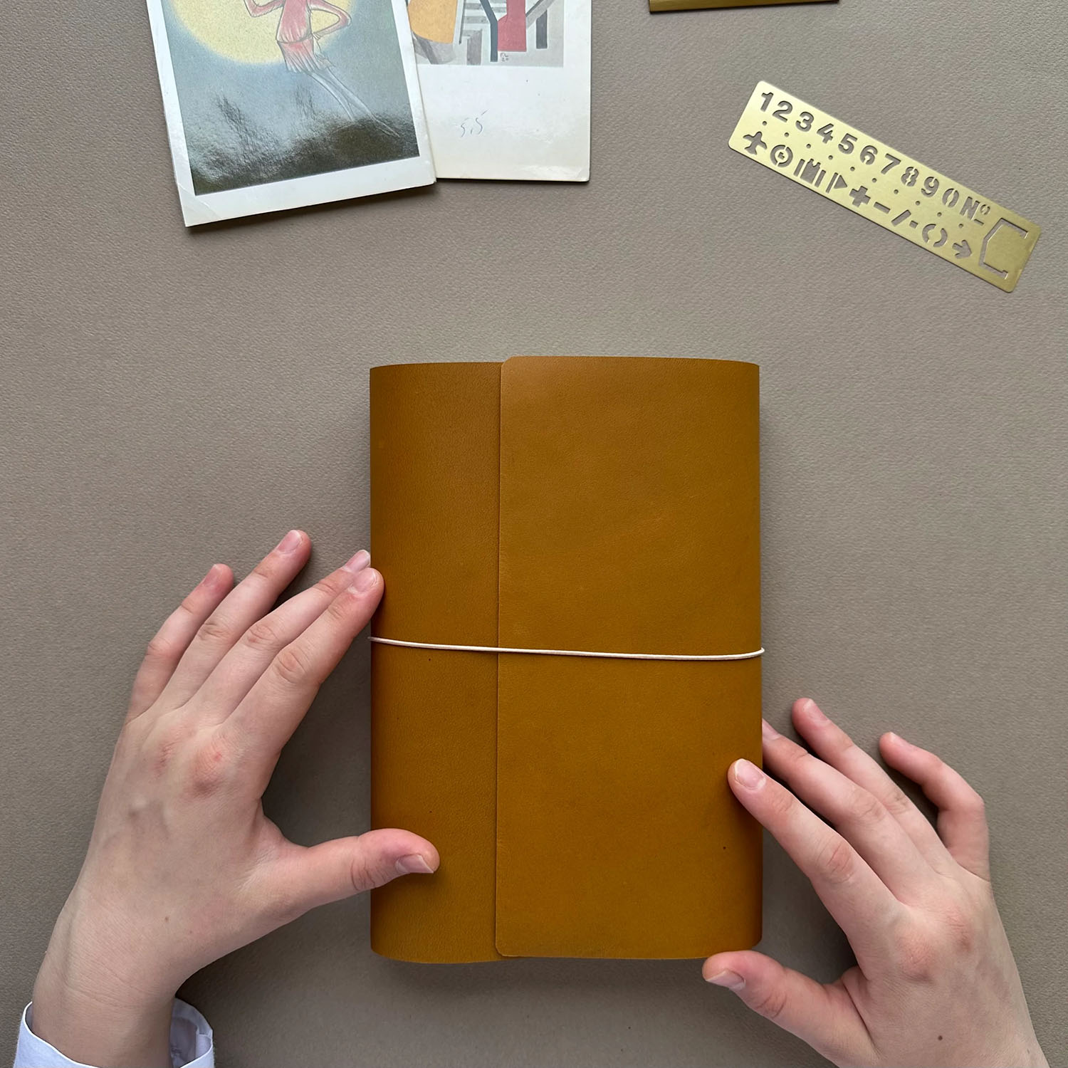 Euk Design A5 Large Size Traveler's Notebook Cover - Hardal