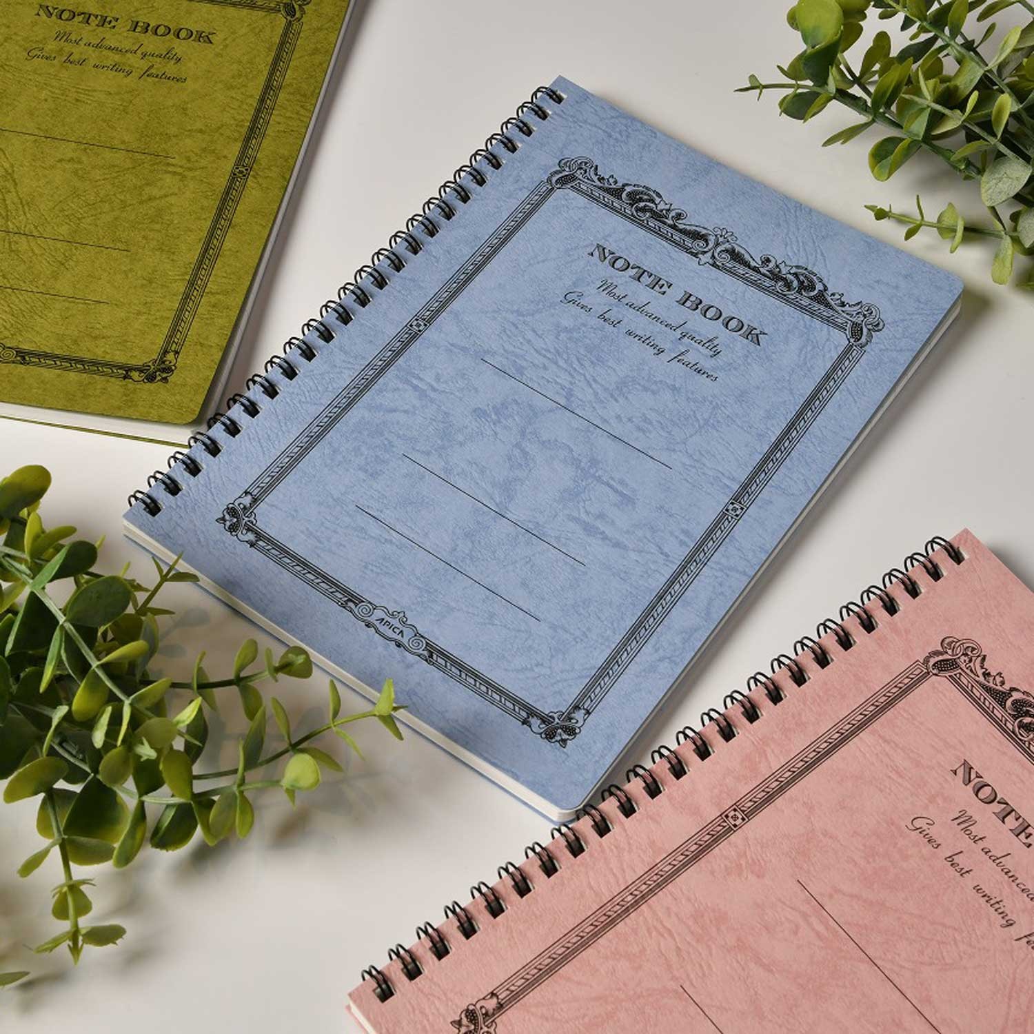 Apica CD Twin Ring Çizgili Defter - Wisteria