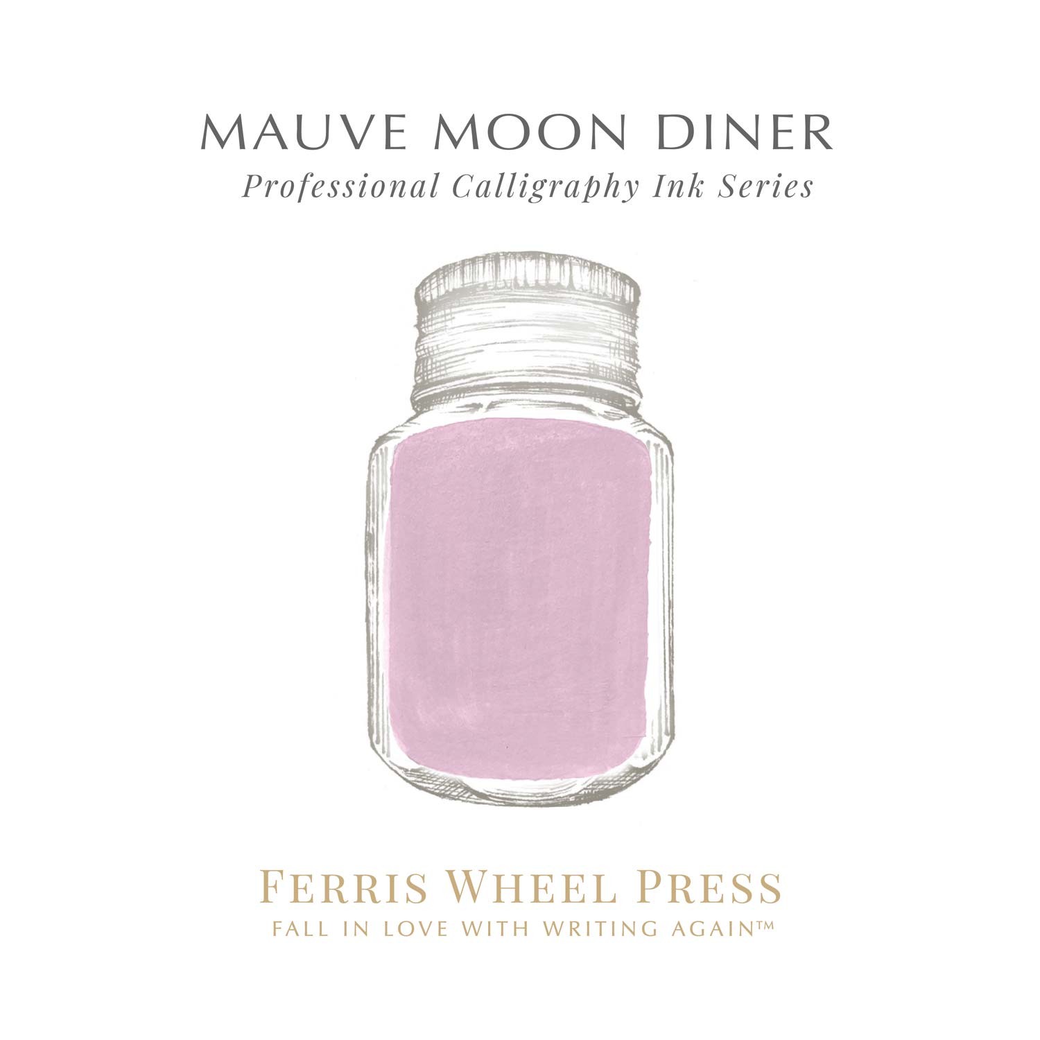 Ferris Wheel Press Mauve Moon Diner Şişe Mürekkep - 28 ml