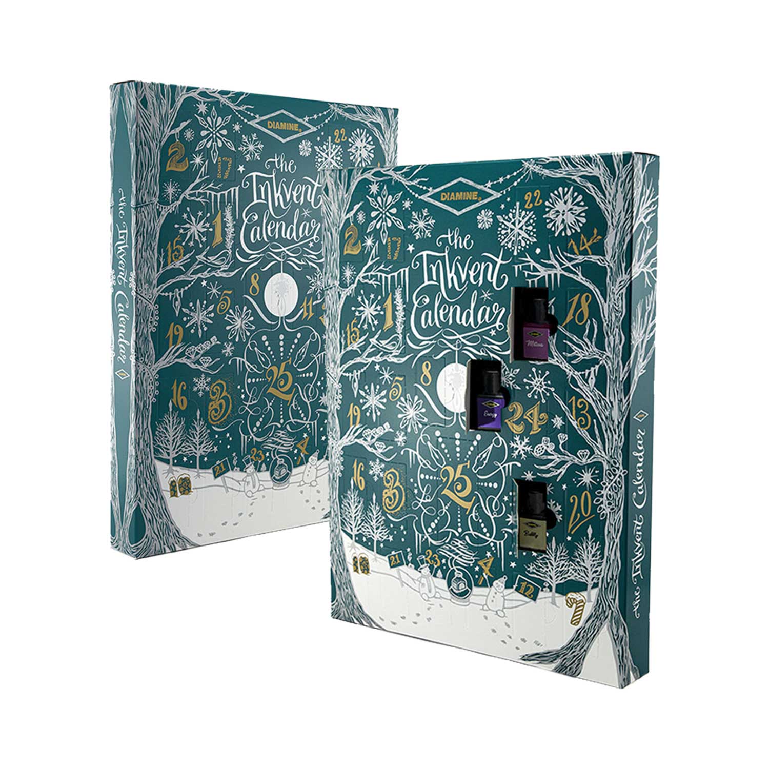 Diamine Inkvent Calendar 2025 Teal Edition