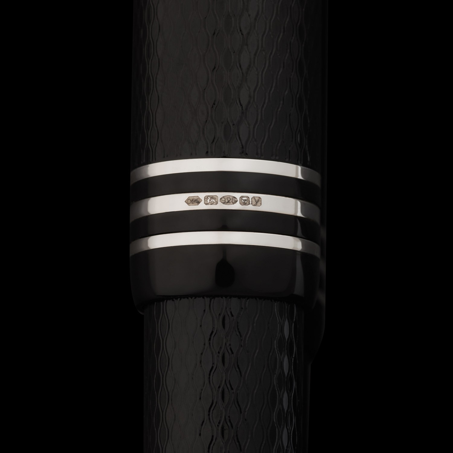 Onoto Magna Ebonite Black Silver Dolma Kalem