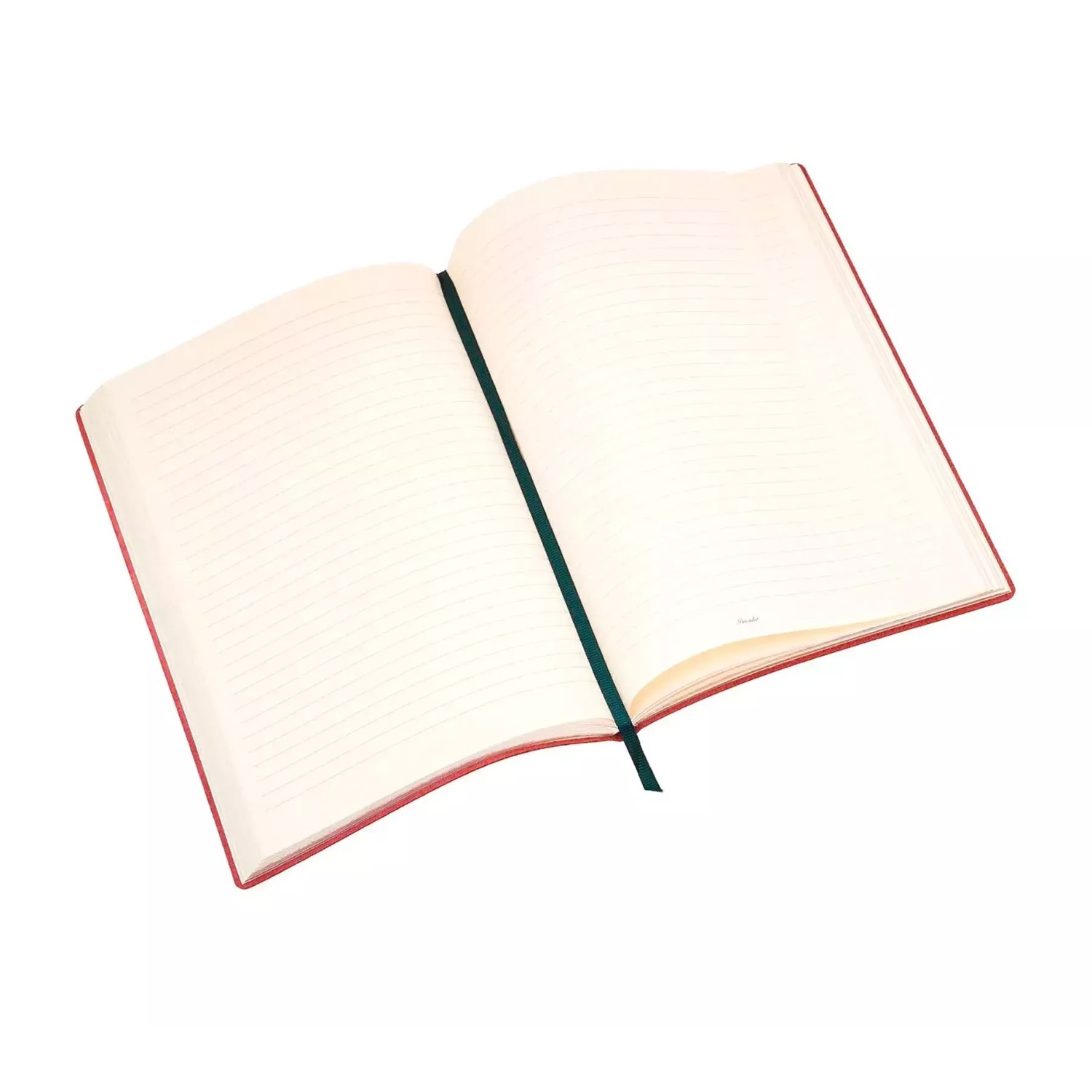 Pineider Milano 14.5 x 21 cm Defter - Rosso Fuego