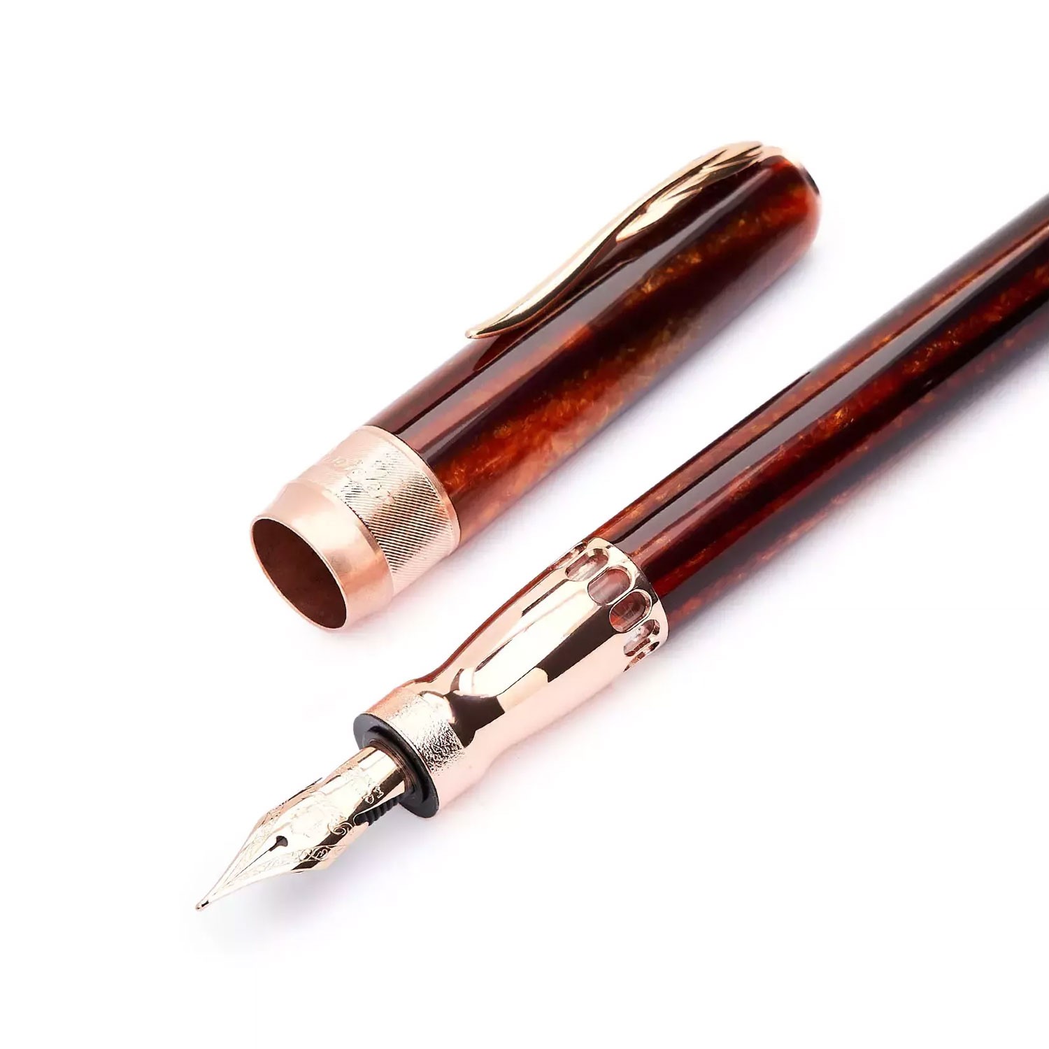 Pineider Arco Oak Rose Gold Dolma Kalem
