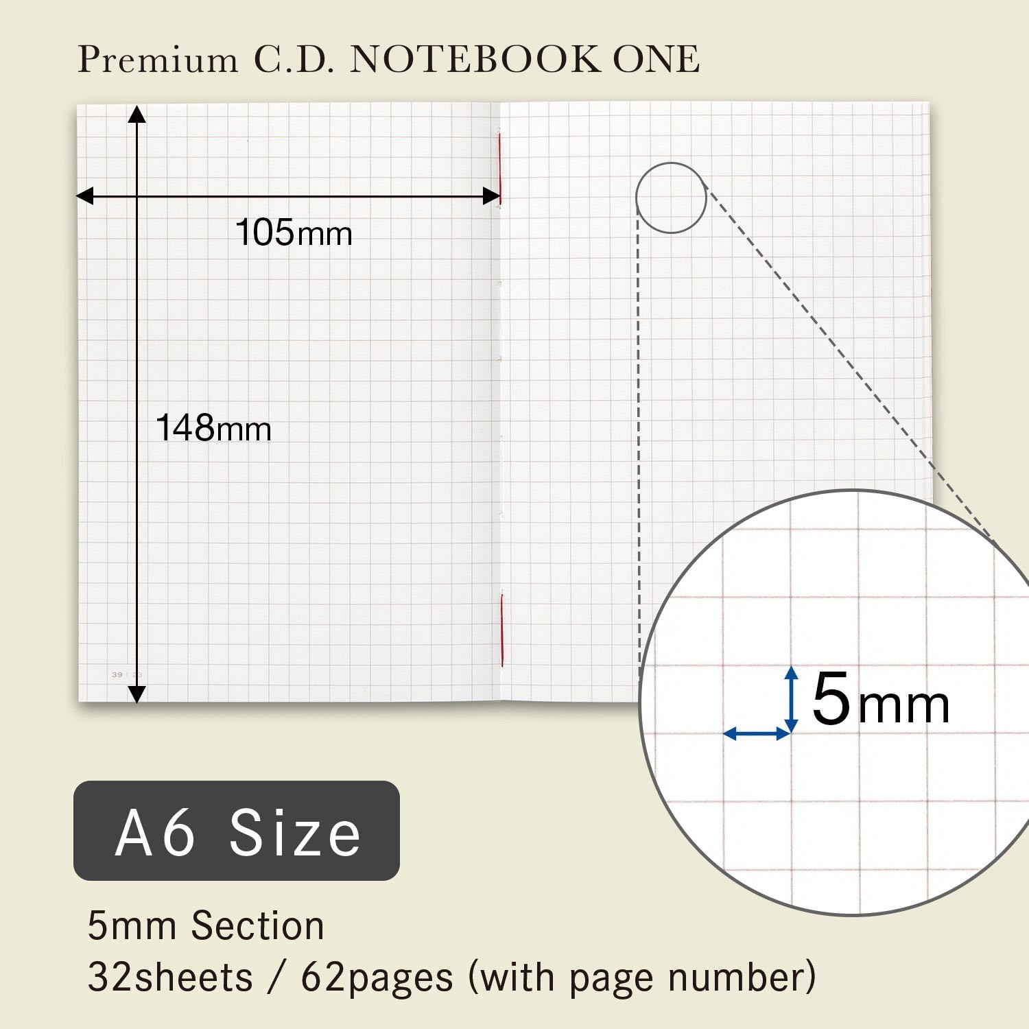 Apica Premium CD ONE A6 Defter - Kareli