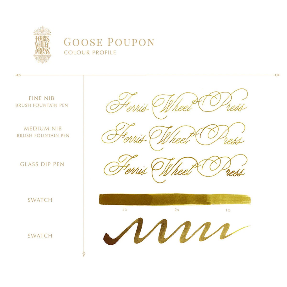 Ferris Wheel Press Goose Poupon Şişe Mürekkep - 38 ml