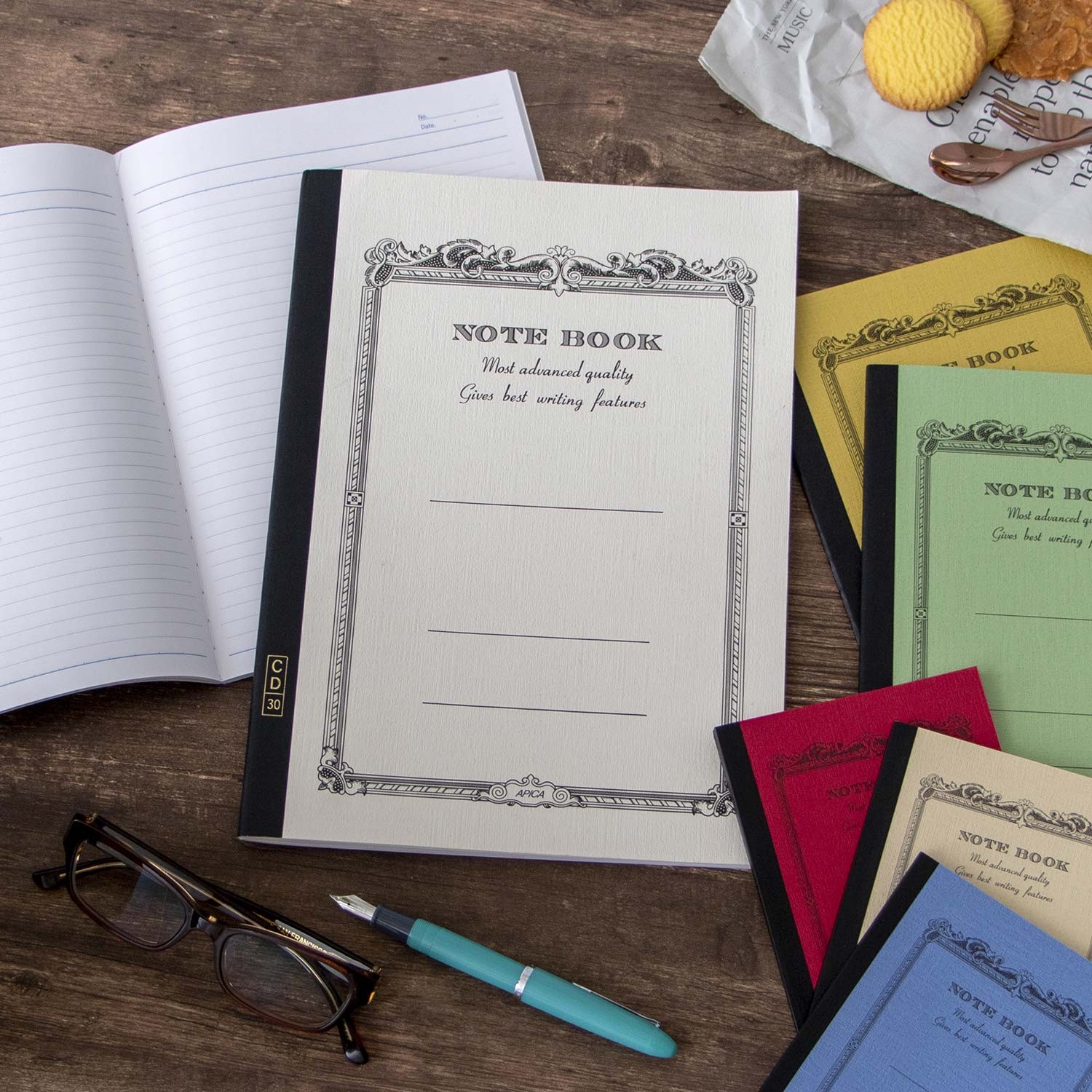Apica CD-5 A7 Çizgili Defter - Beyaz