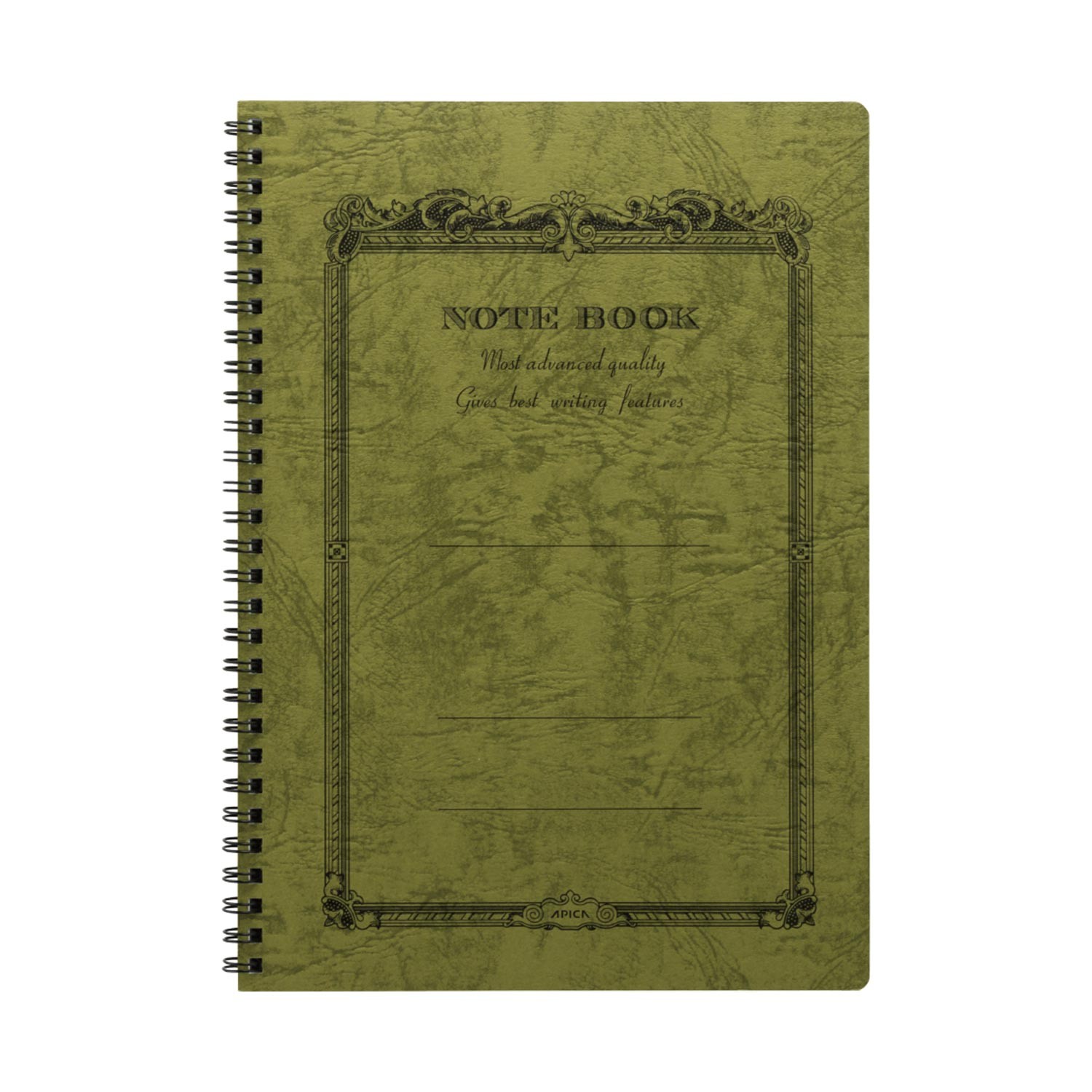 Apica CD Twin Ring Çizgili Defter - Olive